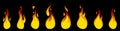 Fire animation sprites. Animation for game or cartoon